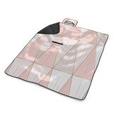 Plážová deka Růžovošedé jehlany: 200x140 cm