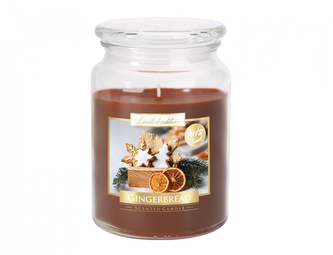 Svíčka v skle PERNÍK vonná 500g