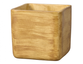 Obal na květník LADA TEAK keramický matný 14x14x14cm