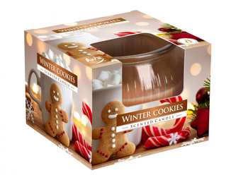 Svíčka ve skle WINTER COOKIES vonná 80g