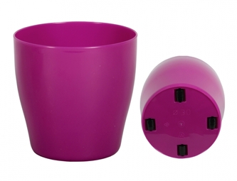 Obal na květník LIVING + kolečka plastový d35x35cm