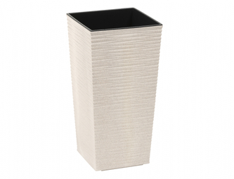 Obal na květník FINEZIA PROUTÍ ECO plastový 40x40x75cm