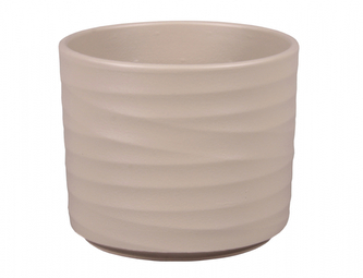 Obal na květník WAVE VÁLEC keramický matný d16x15cm
