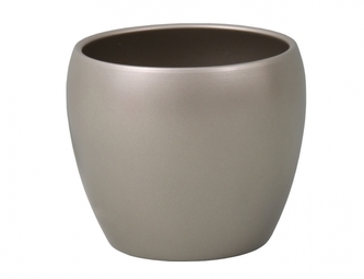 Obal na květník LUNA ISLAND METALIKA keramický d16x13cm