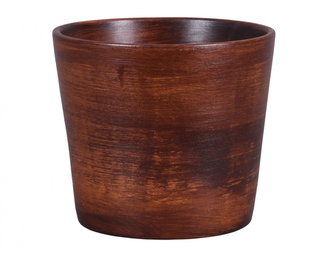 Obal na květník RABAS WOOD keramický matný d17x16cm
