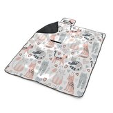 Plážová deka Malované kočičky: 200x140 cm