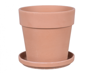 Set květník CALIMA ANTIQUE keramický + podmiska d28x24cm