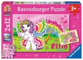 RAVENSBURGER Puzzle Filly Butterfly 2x12 dílků