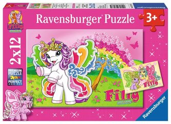 RAVENSBURGER Puzzle Filly Butterfly 2x12 dílků