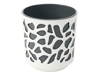 Obal na květník DUET plastový d14x15cm