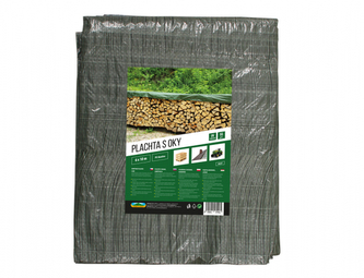 Plachta kašírovaná zelená 6x10m 55g