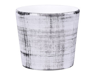 Obal na květník RABAS GRID keramický matný d17x16cm