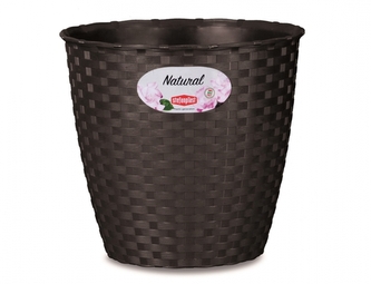 Obal na květník NATURAL plastový d29x27cm