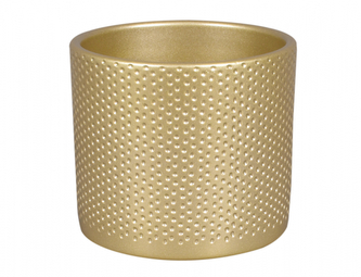 Obal na květník ZEUS DOTS CHRISTMAS keramický lesklý d17cm