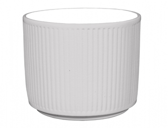 Obal na květník STRIPES keramický lesklý d14x13cm