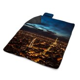 Plážová deka Noční Paříž: 200x140 cm