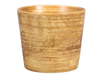 Obal na květník RABAS TEAK keramický matný d17x16cm