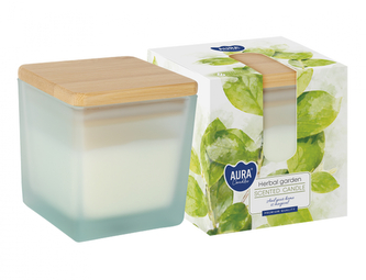 Svíčka ve skle BYLINKOVÁ ZAHRÁDKA vonná 160g