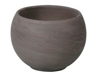 Květník LUNA KOULE BASALT keramický impregnovaný d27x20cm