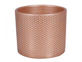 Obal na květník ZEUS DOTS CHRISTMAS keramický lesklý d17cm