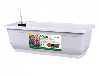 Truhlík TORENIE MODERN samozavlažovací plastový matný 50cm
