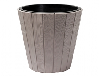 Obal na květník WOODE plastový d39x37cm