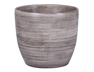 Obal na květník BORN GREY keramický matný d12x12cm