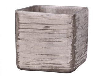 Obal na květník LADA GREY keramický matný 14x14x14cm
