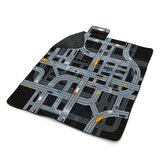 Plážová deka Dětská autodráha: 200x140 cm