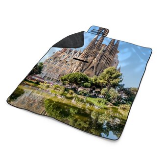 Plážová deka Barcelona Sagrada Familia: 200x140 cm Plážová deka Barcelona Sagrada Familia: 200x140 cm