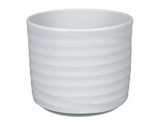 Obal na květník WAVE VÁLEC keramický matný d20x18cm
