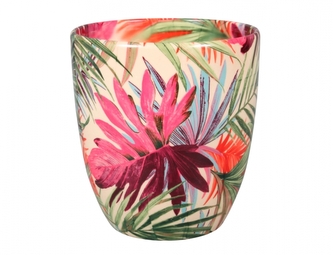 Obal na květník KODET PALMA keramický lesklý d16x17cm