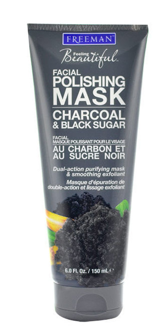 Freeman Facial Polishing Mask Charcoal&Black Sugar 175 ml Pro všechny typy pleti
