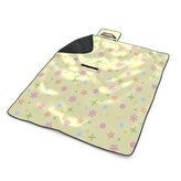 Plážová deka Hvězdy, květy a puntíky: 200x140 cm