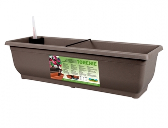 Truhlík TORENIE samozavlažovací plastový matný 60cm