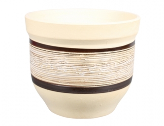 Květník MONARDA přírodní kamenina d28cm