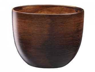 Obal na květník PURKYNĚ WOOD keramický matný d16x13cm