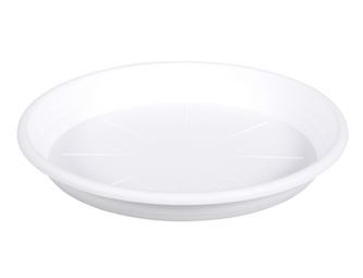 Podmiska pod květník CILINDRO plastová bílá d47cm