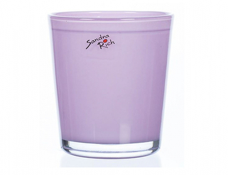 Obal na květník ORCHID sklo růžový d12,5x13,5cm MOM 6ks