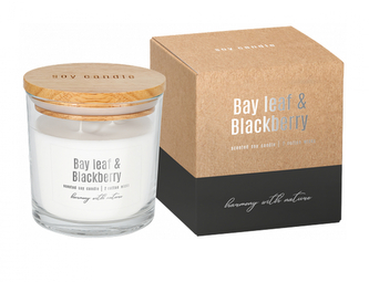 Svíčka ve skle BAY LEAF&BLACKBERRY ECO vonná 300g