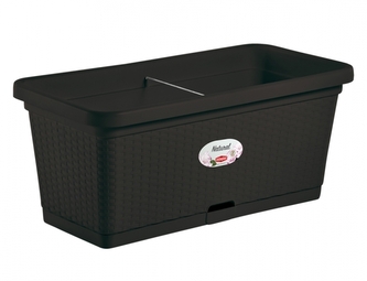 Truhlík NATURAL samozavlažovací plastový 80x40x34cm