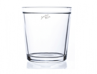 Obal na květník ORCHID sklo transparent d12,5x13,5cm MOM