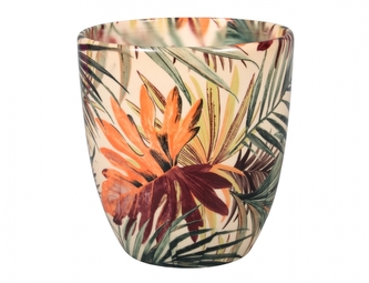 Obal na květník KODET PALMA keramický lesklý d13x14cm Obal na květník KODET PALMA keramický lesklý d13x14cm