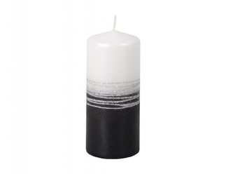 Svíčka LUMINA SILVER VÁLEC d6x13cm
