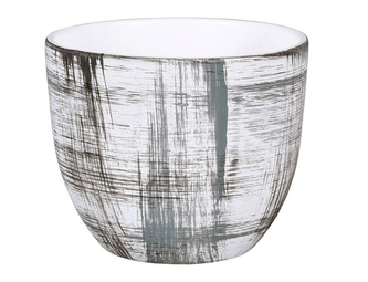 Obal na květník PURKYNĚ GRID keramický matný d13x11cm