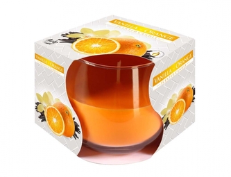 Svíčka ve skle VANILKA A POMERANČ vonná 100g