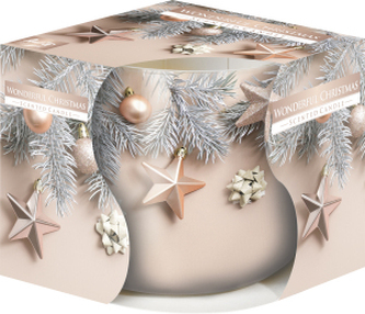 Svíčka ve skle NÁDHERNÉ VÁNOCE vonná 100g