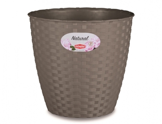Obal na květník NATURAL plastový d29x27cm