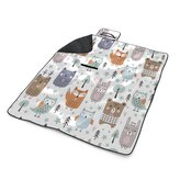 Plážová deka Animovaná lesní zvířátka: 200x140 cm