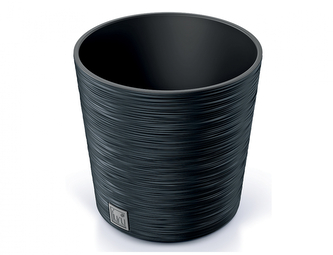 Obal na květník FURU ROUND 2v1 plastový d25x25cm